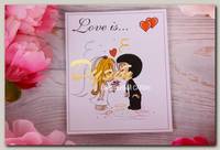 Наклейка 'Love is ' на свадебный напиток