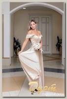 Свадебное платье Base Dress 3 с бретелями (капучино)